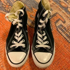Chuck Taylor’s All Star Classic Converse black and white high top sneakers